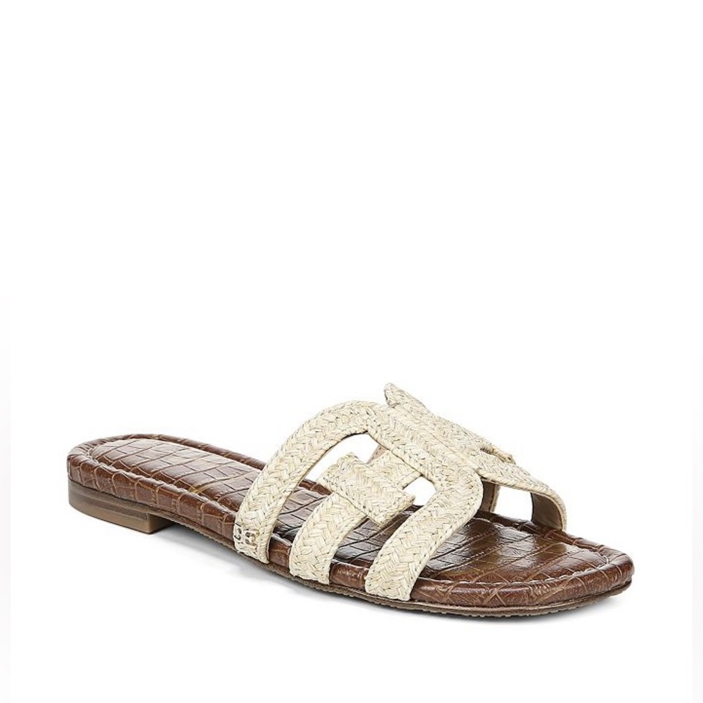 Sam Edelman Beckie Raffia Woven Slides Sandals Women's Size 6.5